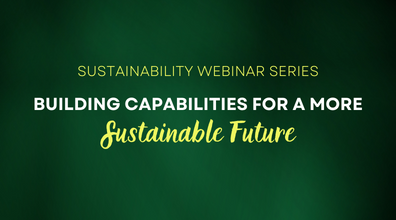 Sustainability Webinar Series: Building Capabilities for a more ...