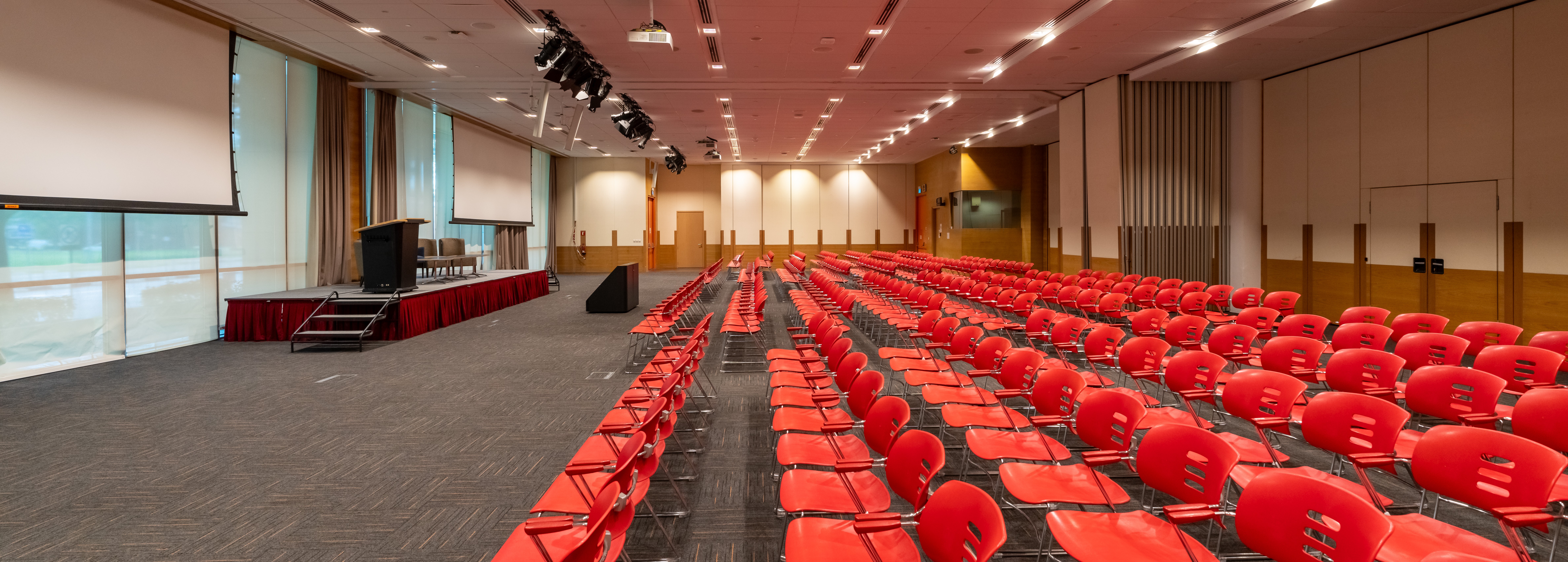Event Hall 1 and 2 combined side view